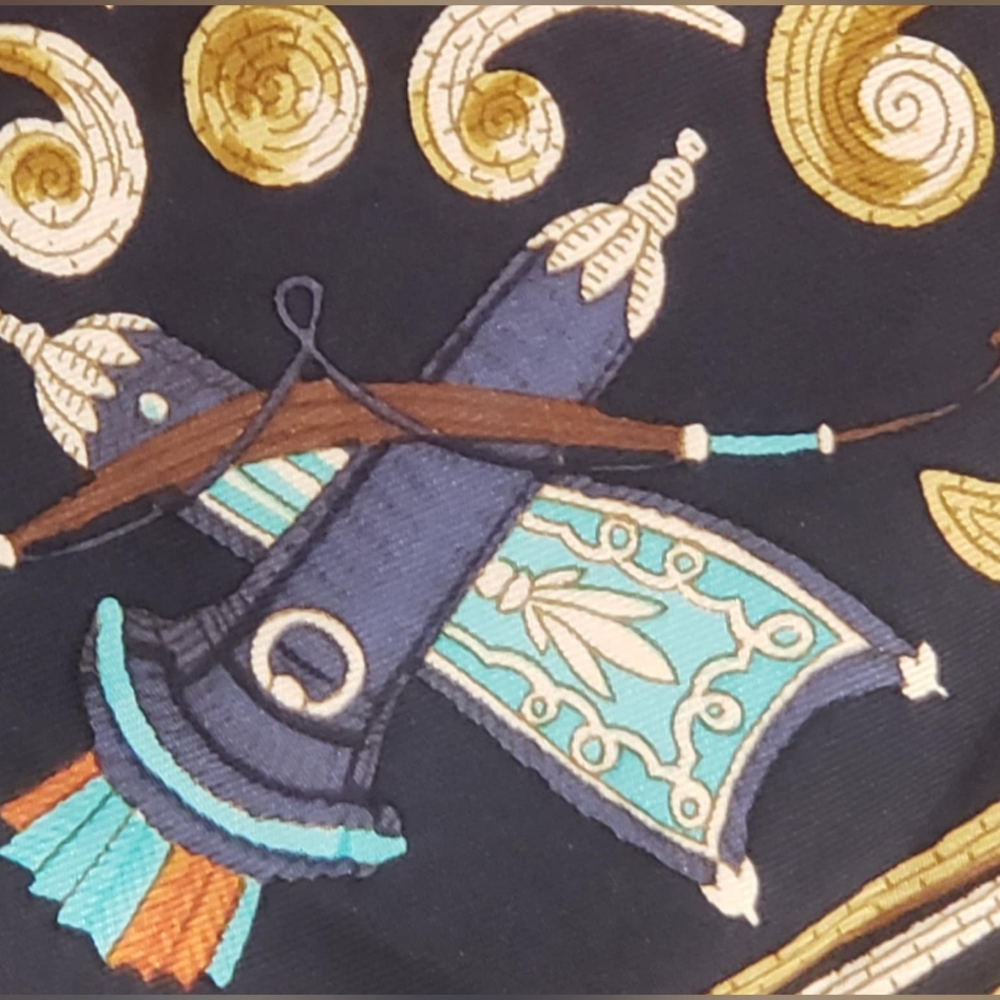 Authentic Hermes Scarf " CHEVAL TURC" 35 X 35 - Picture 7 of 10